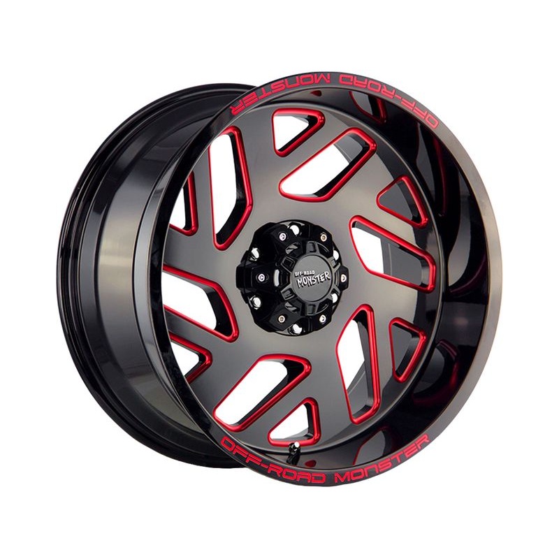 Off-Road Monster Black & Red M19 Wheels | RealTruck