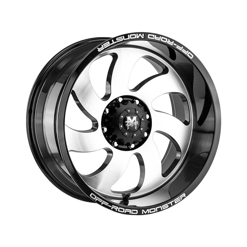 Off-Road Monster Machined Gloss Black M07 Wheels | RealTruck