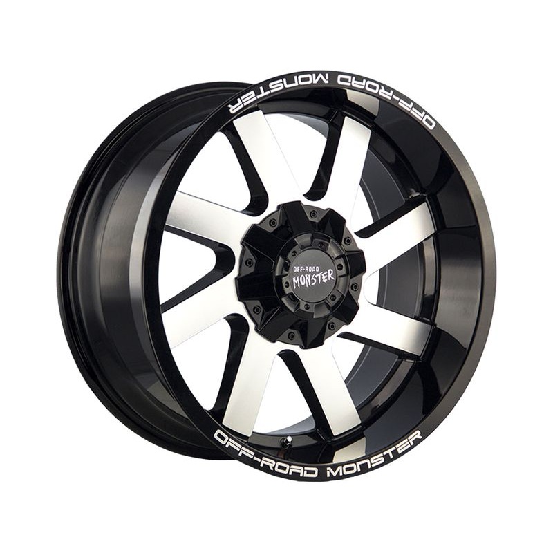 Off-Road Monster Machined Gloss Black M80 Wheels | RealTruck