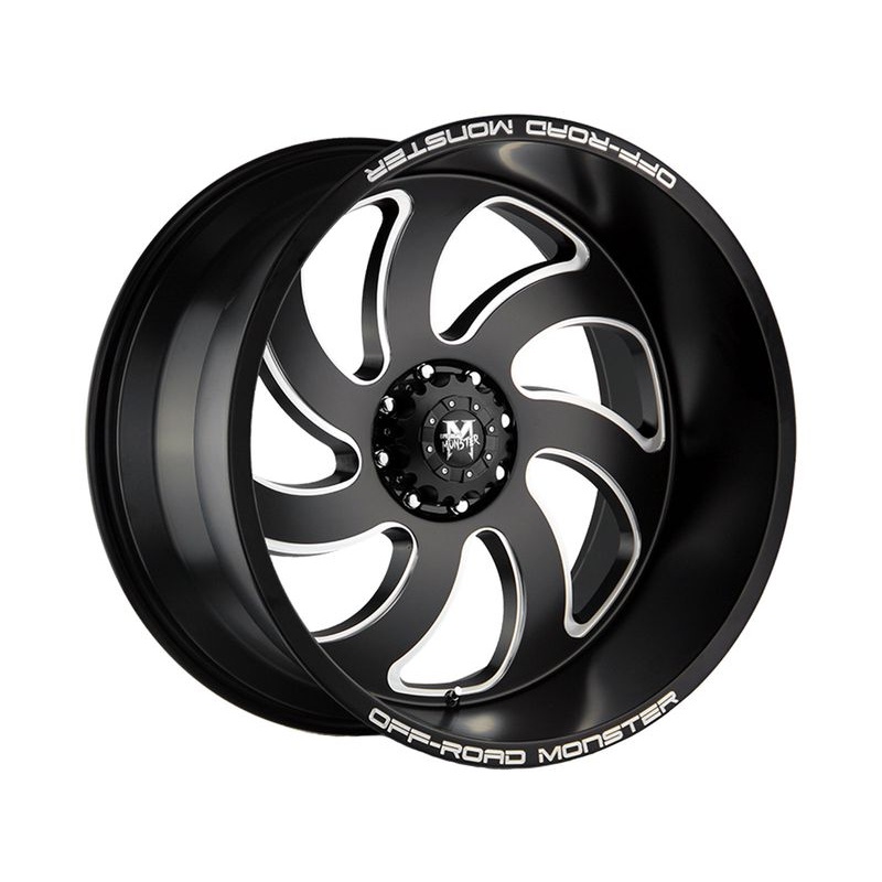 Off-Road Monster Milled Matte Black M07 Wheels | RealTruck