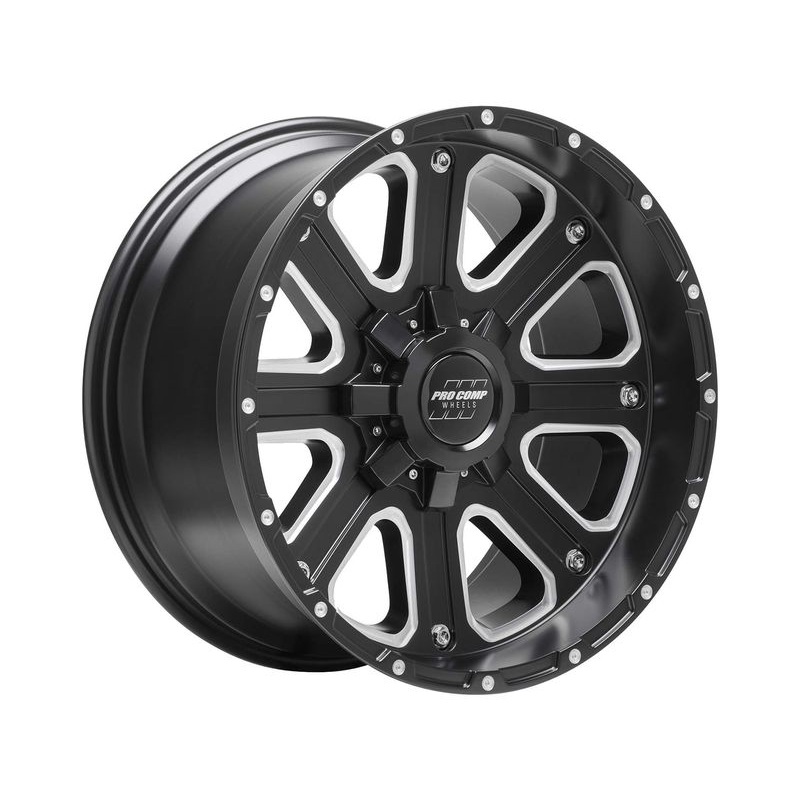 Pro Comp Milled Black 72 Axis Wheels | RealTruck