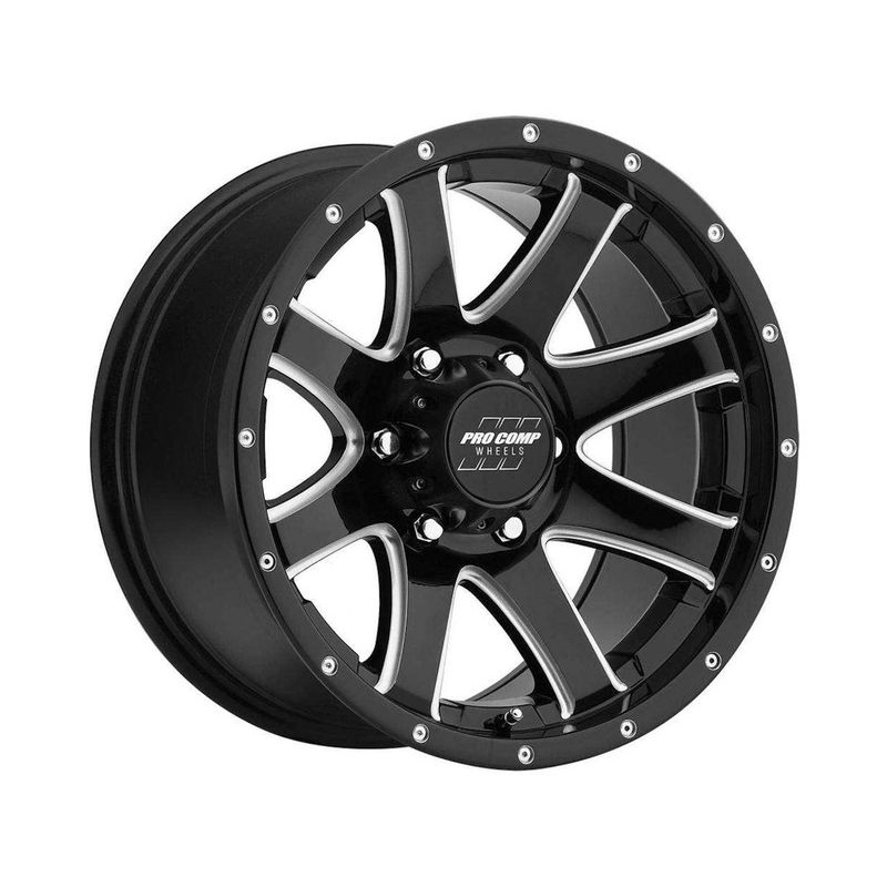 Pro Comp Milled Black 76 Patriot Wheels | RealTruck