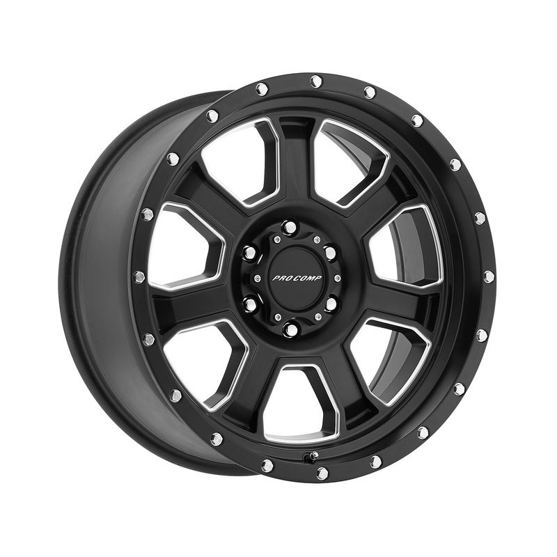 Pro Comp Milled Matte Black 43 Sledge Wheels | RealTruck