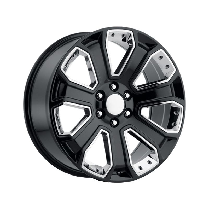 Rev OE Black & Chrome Inserts 588 Wheels | RealTruck