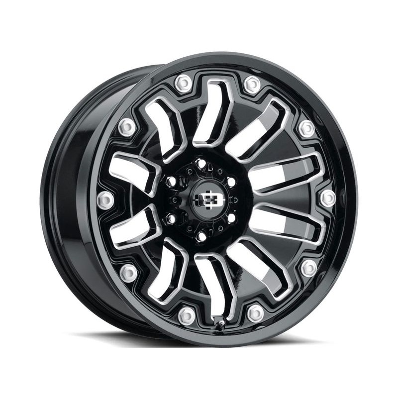 Vision Milled Gloss Black Armor Wheels | RealTruck