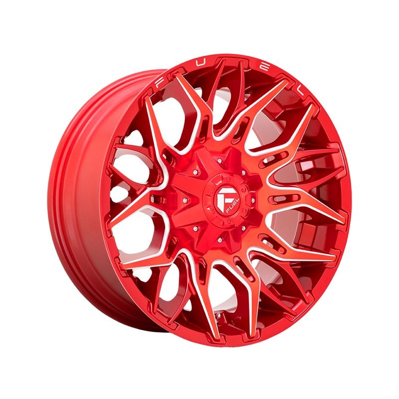 Fuel Milled Red Twitch Wheels | RealTruck