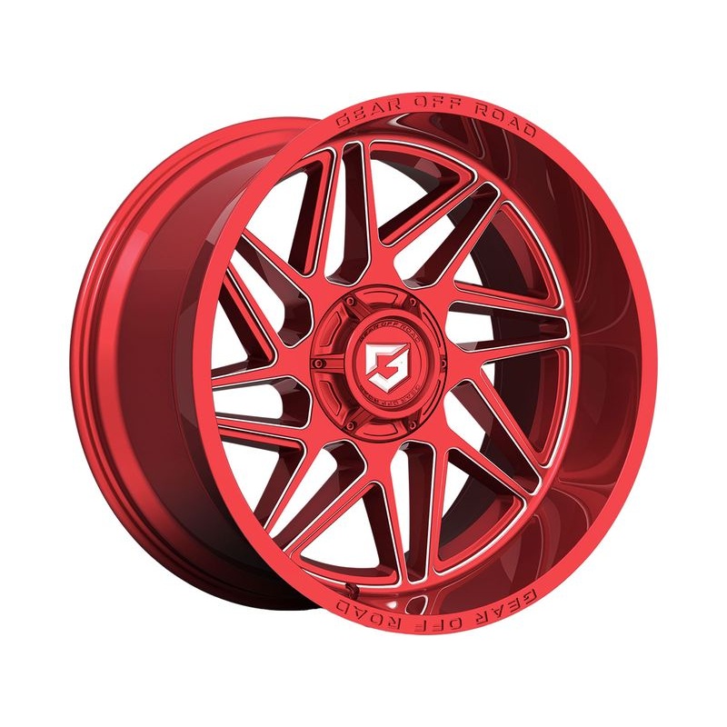 Gear Off-Road Milled Red Ratio Wheels | RealTruck