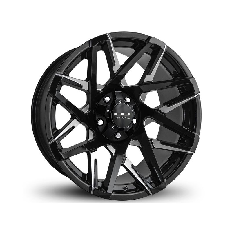 HD Off-Road Machined Gloss Black Canyon Wheels | RealTruck