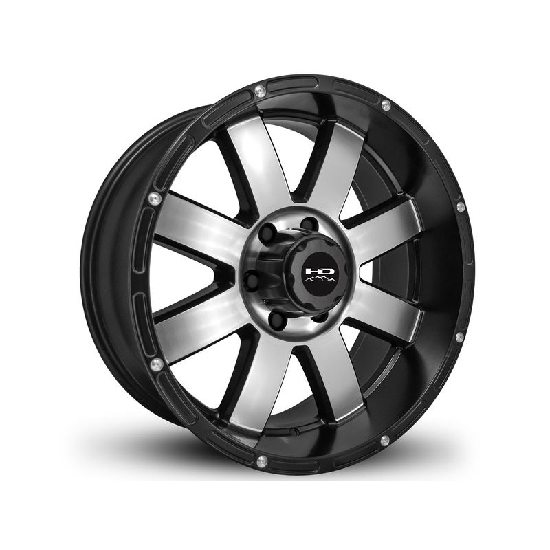 HD Off-Road Machined Matte Black 8-Point Wheels | RealTruck