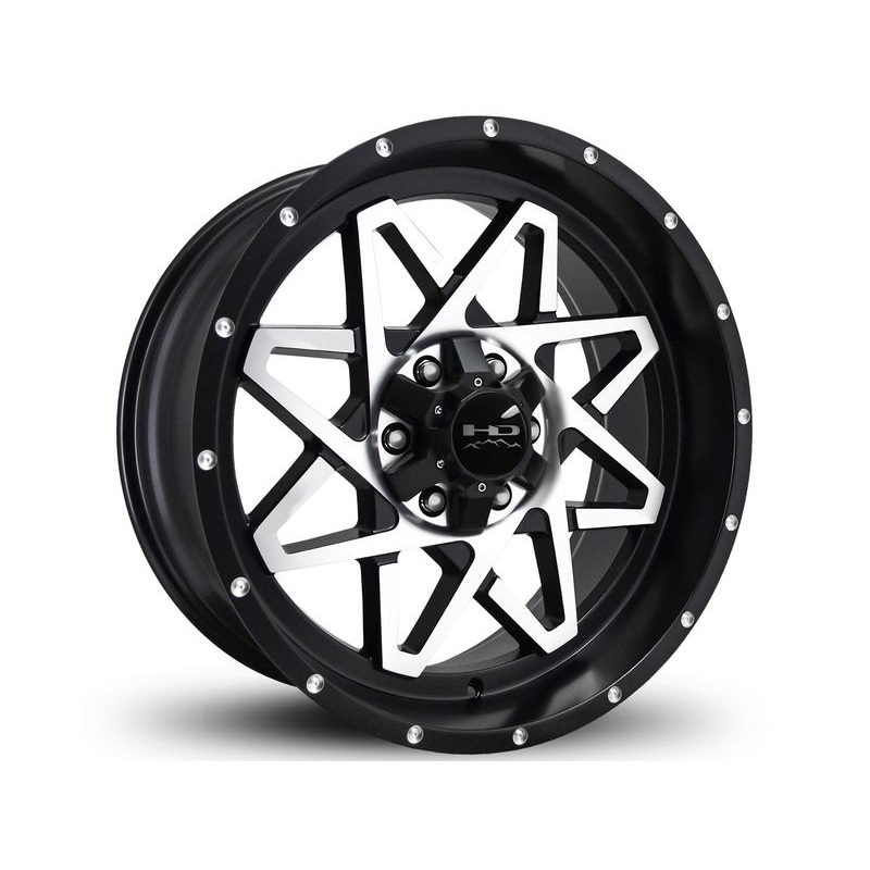 HD Off-Road Machined Matte Black Gridlock Wheels | RealTruck