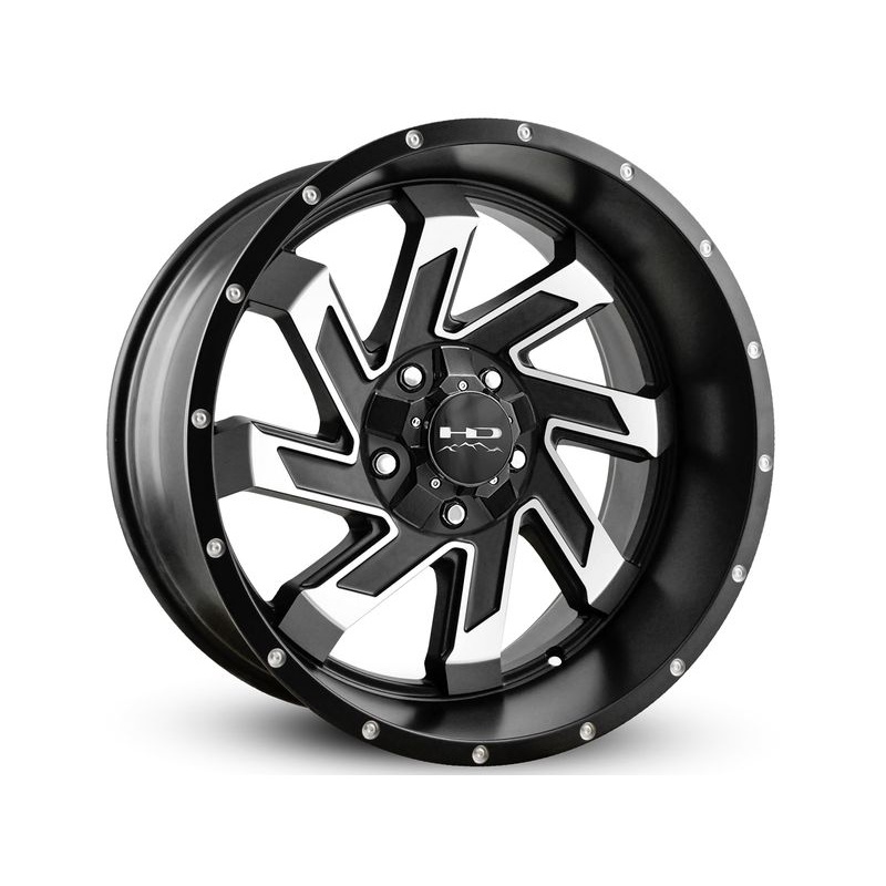 HD Off-Road Machined Matte Black SAW Wheels | RealTruck