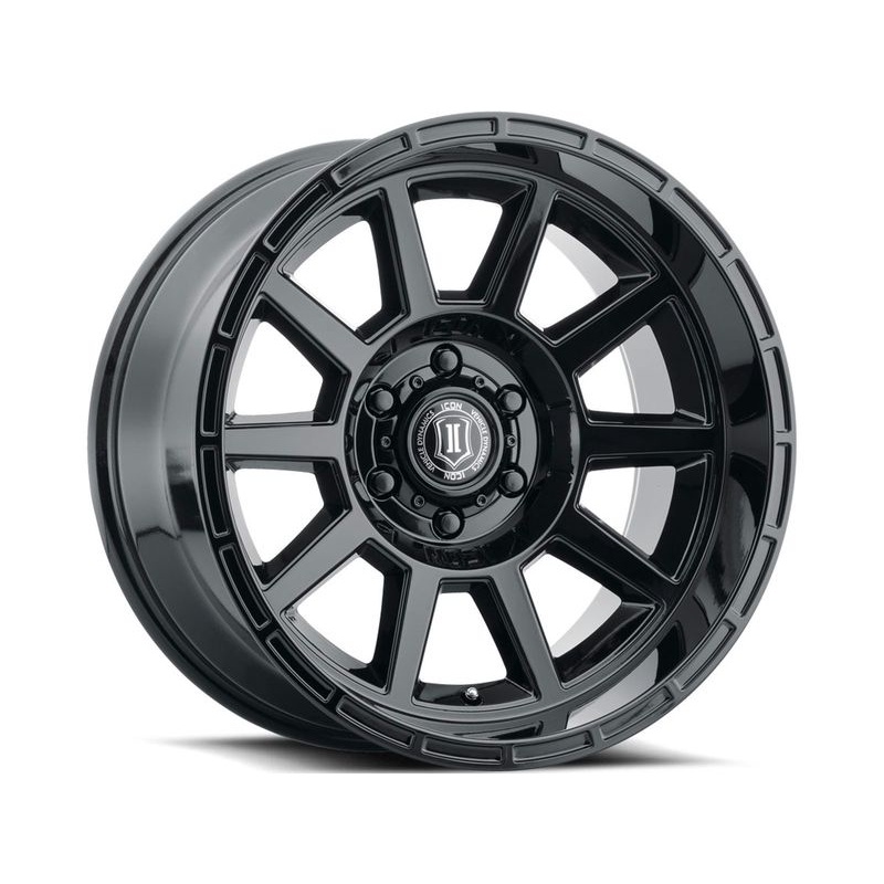 Icon Gloss Black Recoil Wheels | RealTruck
