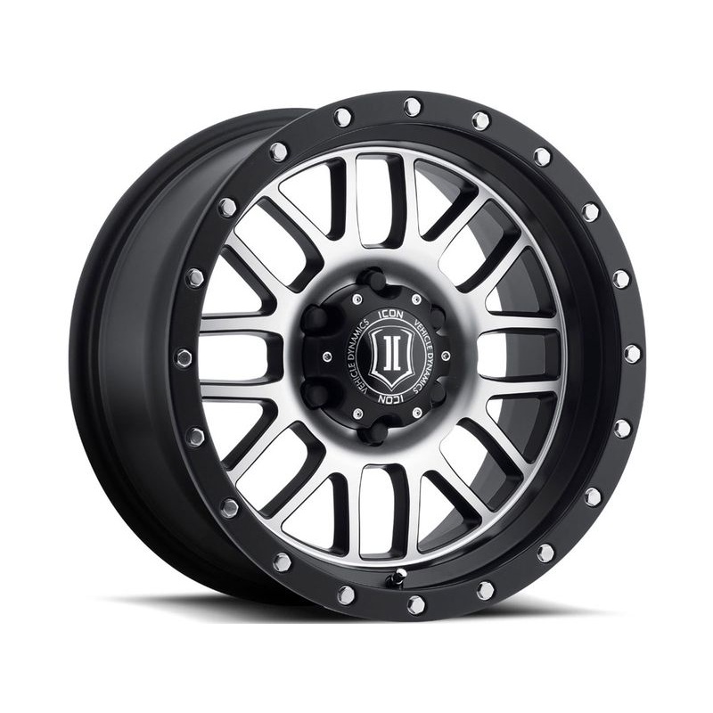 Icon Machined Matte Black Alpha Wheels | RealTruck