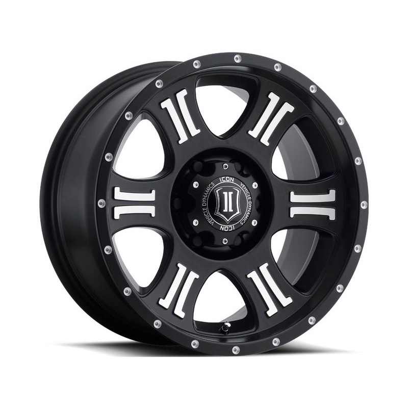Icon Machined Matte Black Shield Wheels | RealTruck