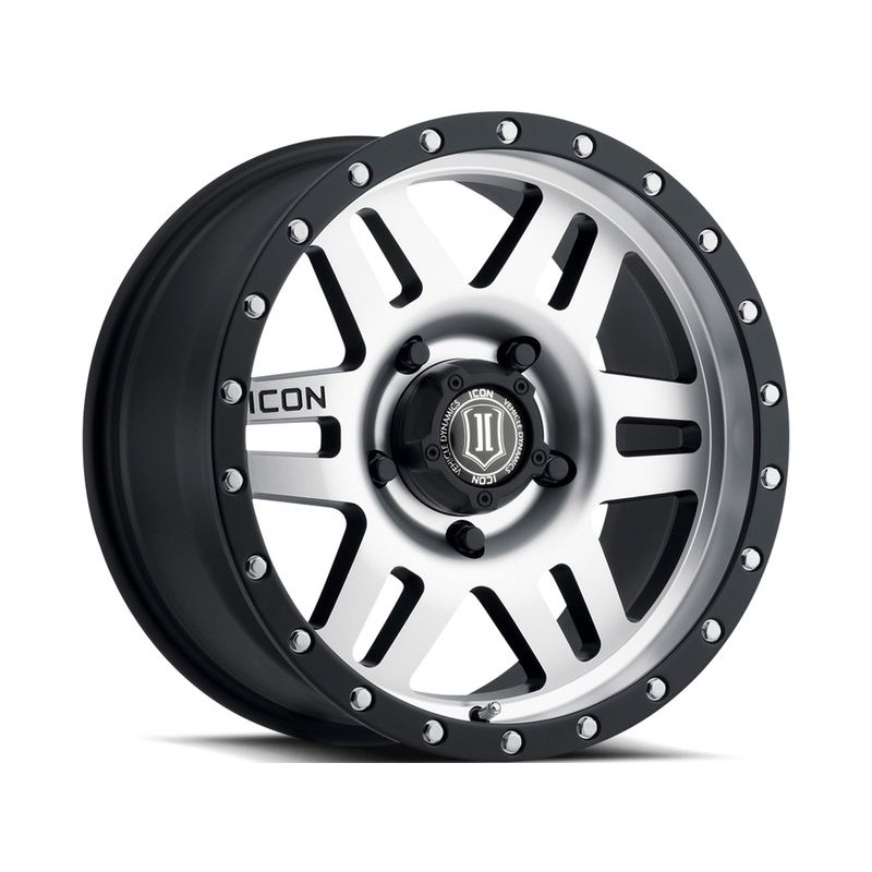 Icon Machined Matte Black Six Speed Wheels | RealTruck