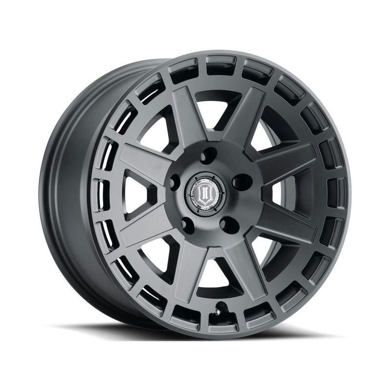 Icon Matte Black Compass Wheels | RealTruck