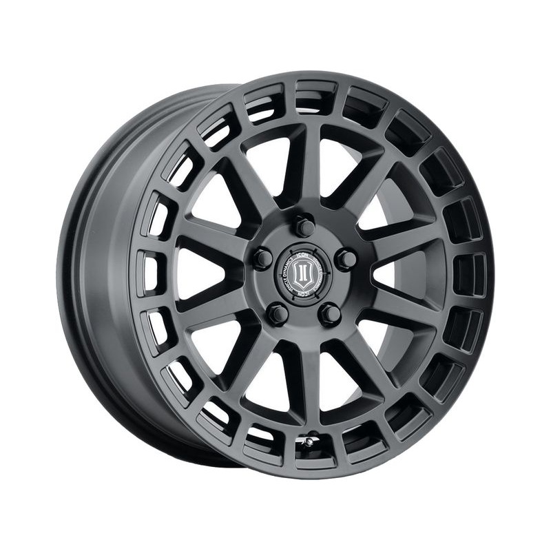 Icon Matte Black Journey Wheels | RealTruck