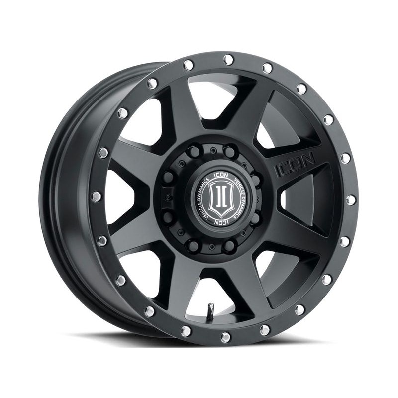Icon Matte Black Rebound HD Wheels | RealTruck