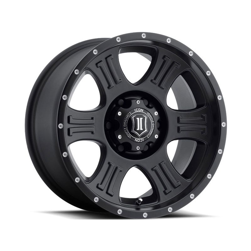 Icon Matte Black Shield Wheels | RealTruck