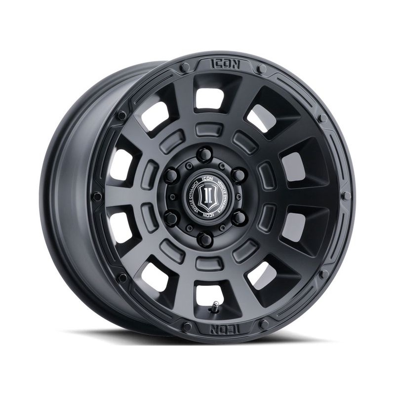 Icon Matte Black Thrust Wheels | RealTruck