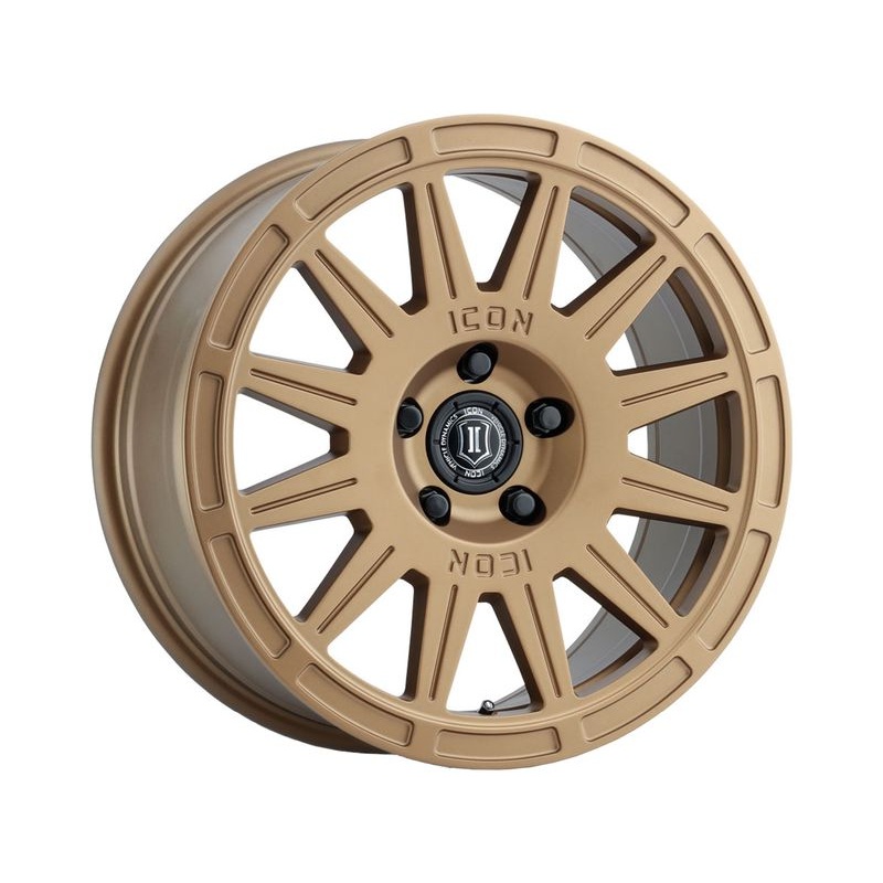 Icon Matte Gold Ricochet Wheels | RealTruck