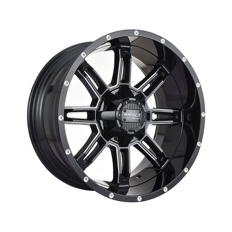 Impact Off-Road Milled Gloss Black 805 Wheels | RealTruck