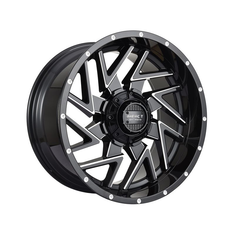 Impact Off-Road Milled Gloss Black 809 Wheels | RealTruck
