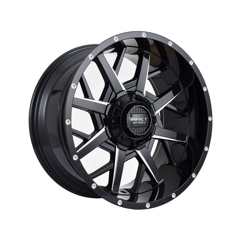 Impact Off-Road Milled Gloss Black 815 Wheels | RealTruck