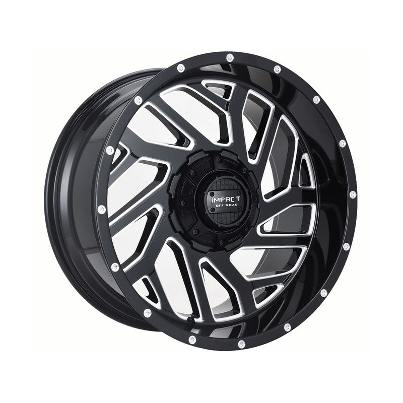 Impact Off-Road Milled Gloss Black 823 Wheels | RealTruck