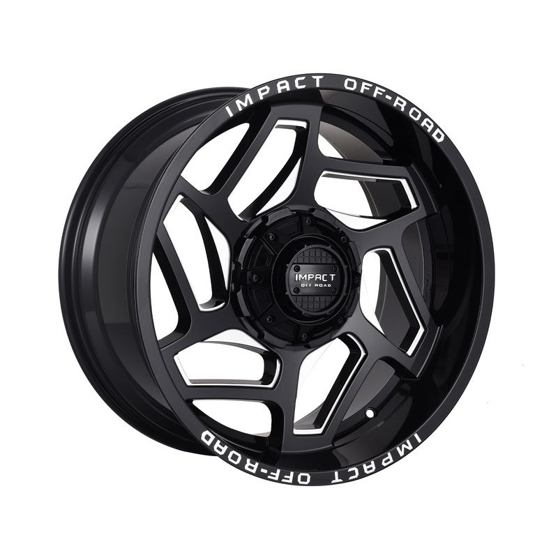 Impact Off-Road Milled Gloss Black 826 Wheels | RealTruck