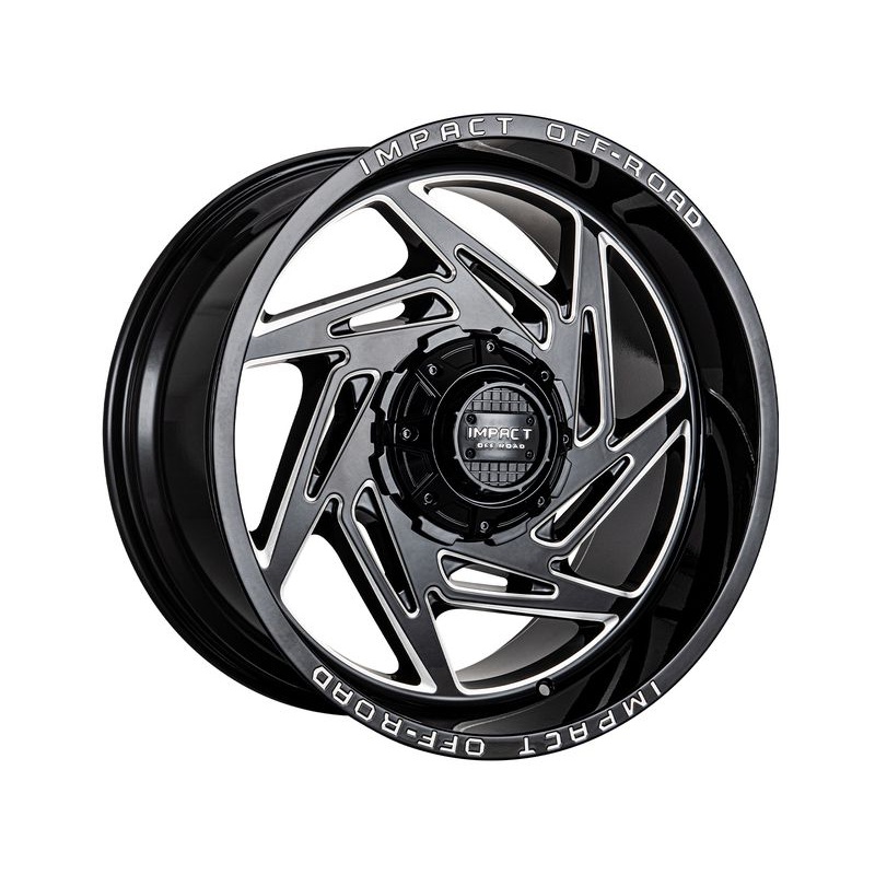 Impact Off-Road Milled Gloss Black 830 Wheels | RealTruck