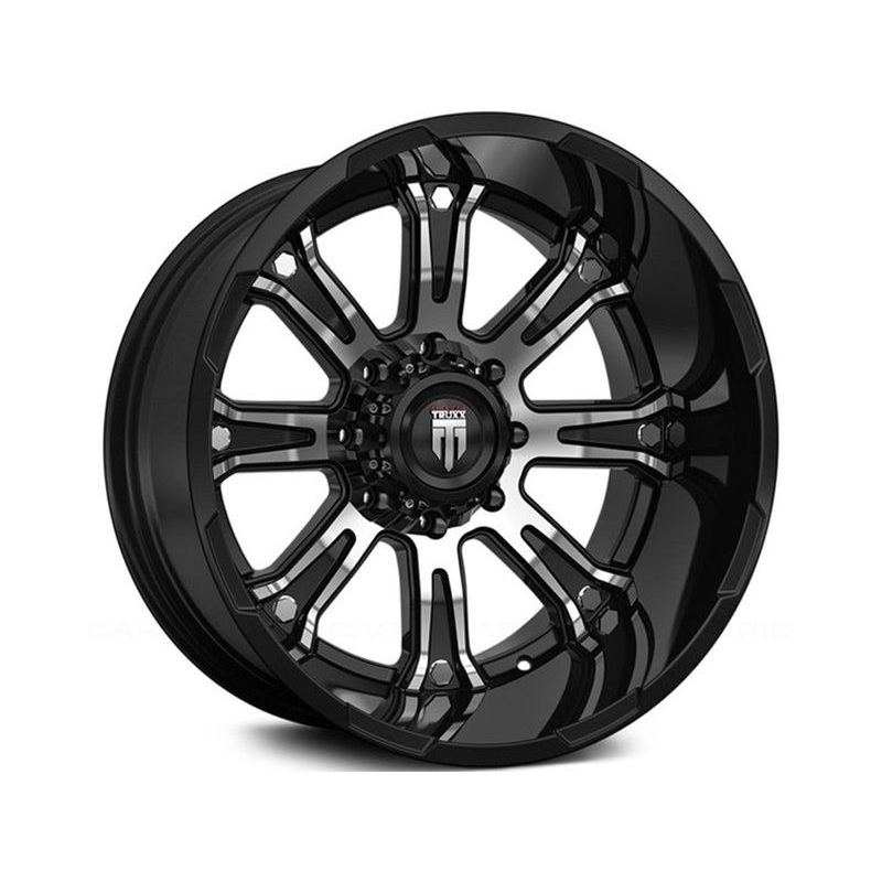 American Truxx Machined Gloss Black AT-154 Bomb Wheels | RealTruck