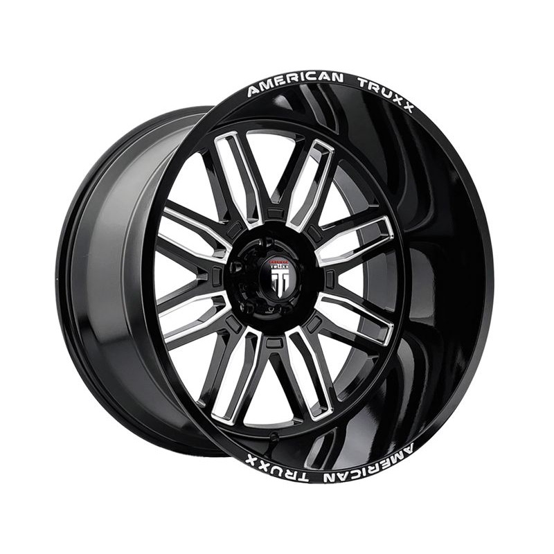 American Truxx Milled Gloss Black AT-1915 Restless Wheels | RealTruck