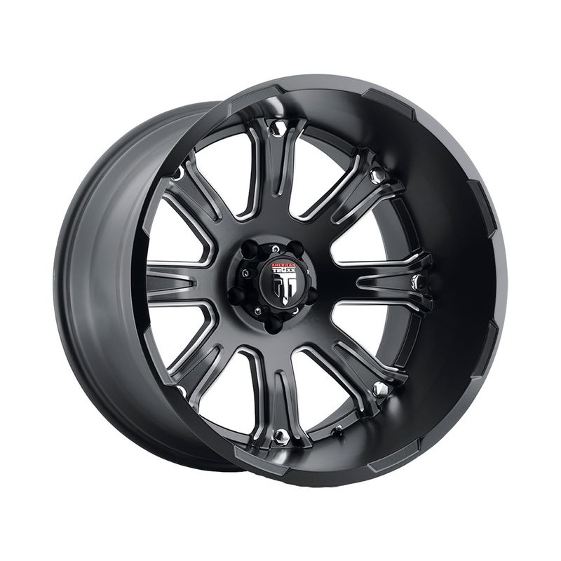 American Truxx Milled Matte Black AT-154 Bomb Wheels | RealTruck