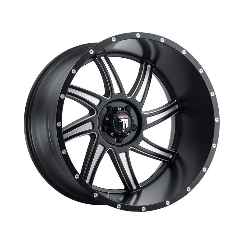 American Truxx Milled Matte Black AT-162 Vortex Wheels | RealTruck