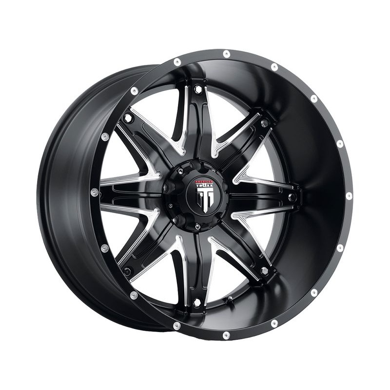 American Truxx Milled Matte Black AT-185 Lonestar Wheels | RealTruck