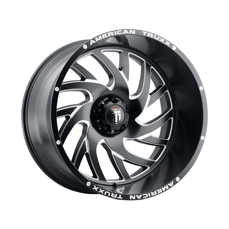 American Truxx Milled Matte Black AT-1907 Xclusive Wheels | RealTruck