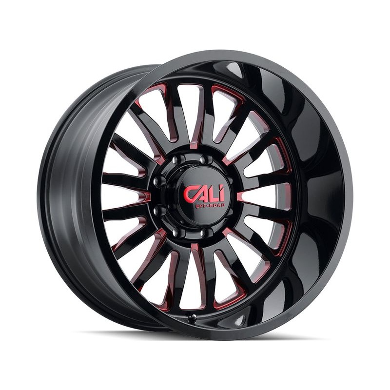 Cali Offroad Black & Red Summit Wheels | RealTruck