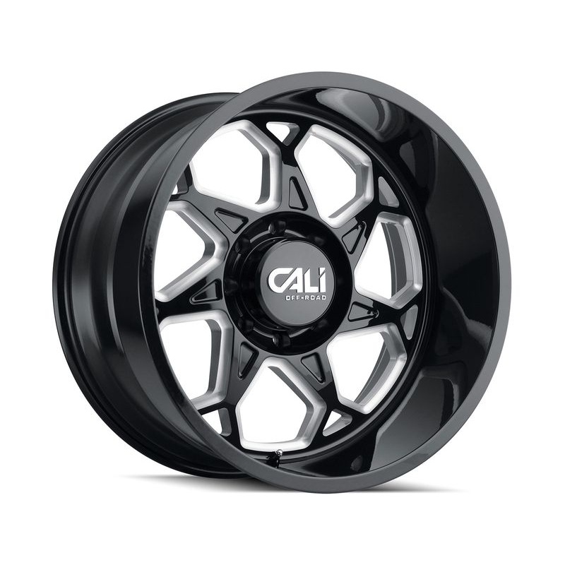 Cali Offroad Milled Gloss Black Sevenfold Wheels | RealTruck