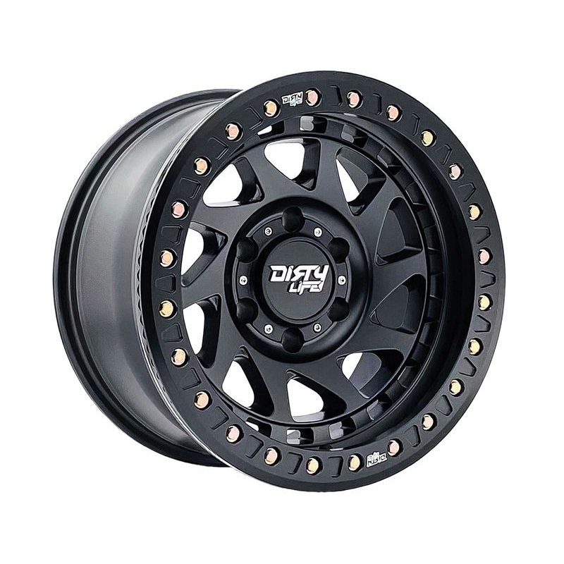 Dirty Life Matte Black Enigma Beadlock Wheels | RealTruck