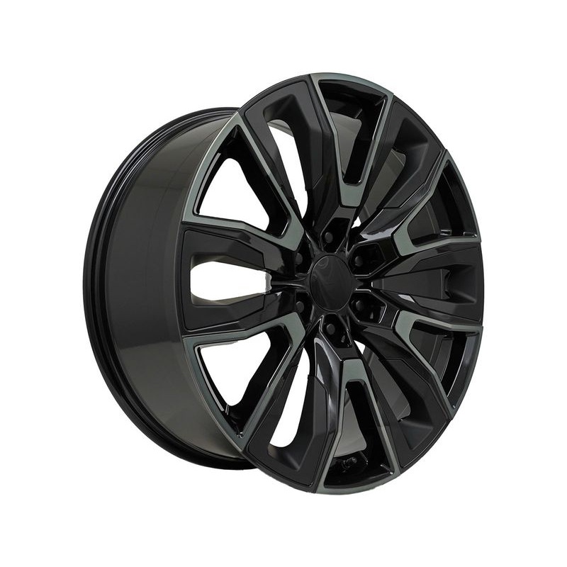 Factory Reproductions Gloss Black & Tinted Inserts FR 207 Wheels | RealTruck