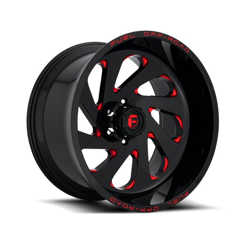 Fuel Black & Red Vortex Wheels | RealTruck