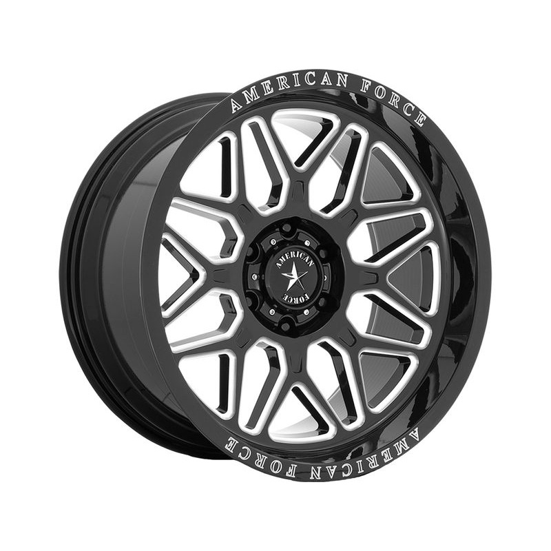 American Force Milled Gloss Black Rush Wheels | RealTruck