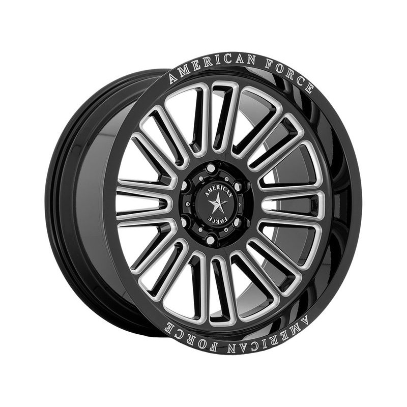American Force Milled Gloss Black Weapon Wheels | RealTruck