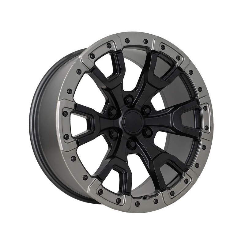 Factory Reproductions Matte Black & Grey FR 99 Wheels | RealTruck