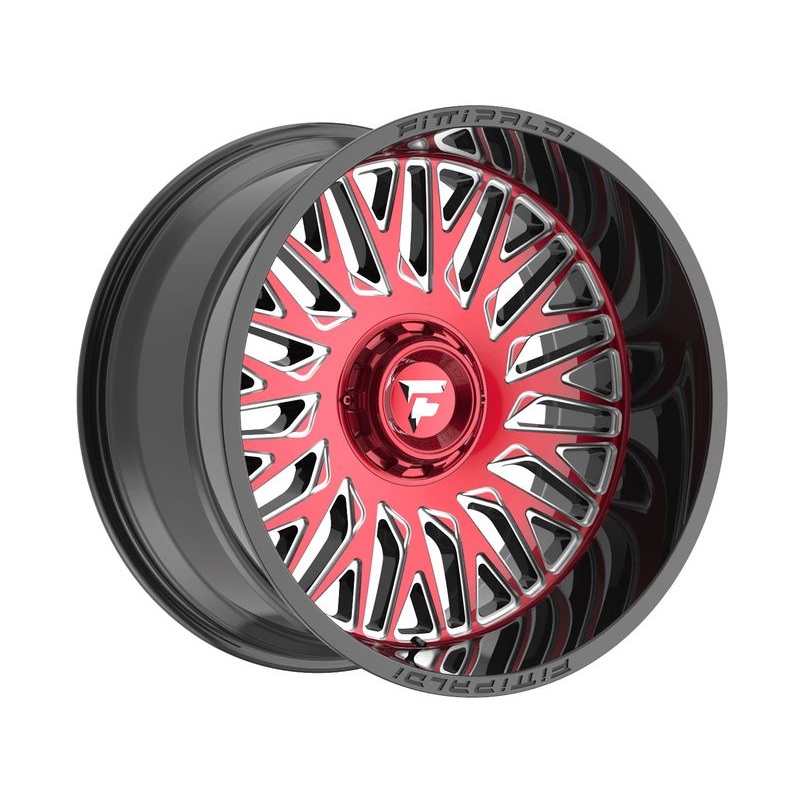 Fittipaldi Off-Road Machined Red & Black FA07 Wheels | RealTruck