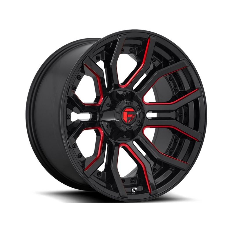 Fuel Black & Red Rage Wheels | RealTruck