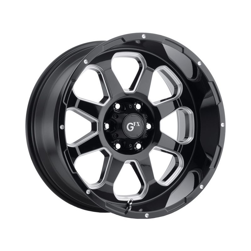 G-FX Milled Gloss Black TR10 Wheels | RealTruck
