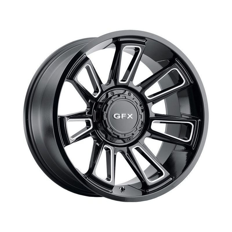 G-FX Milled Gloss Black TR21 Wheels | RealTruck