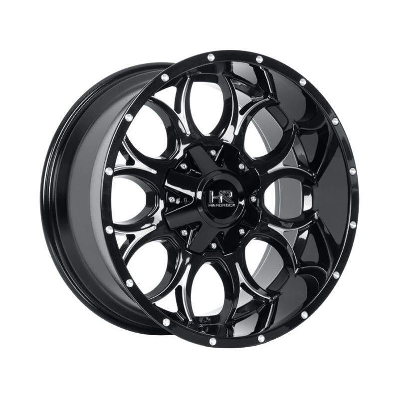 Hardrock Milled Gloss Black Horseshoe Wheels | RealTruck